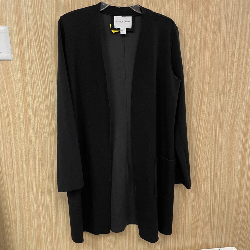 Carolina Belle Black Open Cardigan size Medium